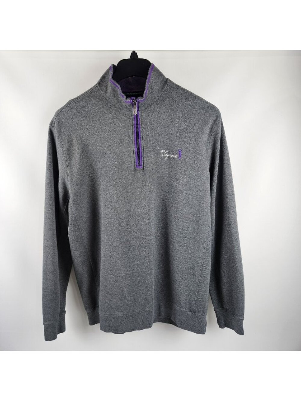 Bobby Jones Sweatshirt Mens XL Gray Golf 1/4 Zip Pullover